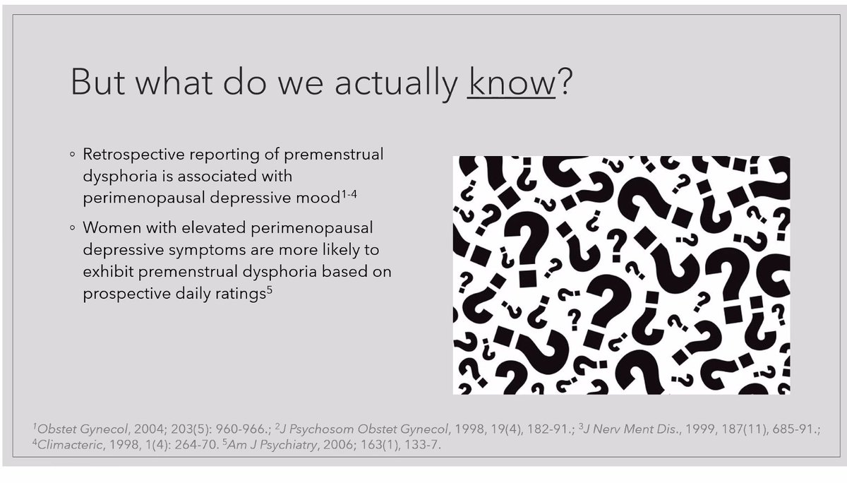 IAPMD_clinical's tweet photo. Turns out there is still SO much more to learn! Anyone out there wanna do longitudinal research on the menopause transition? 🙋♀️ #pmdd #Menopause #IAPMDProComm https://t.co/uGMmTmti2l