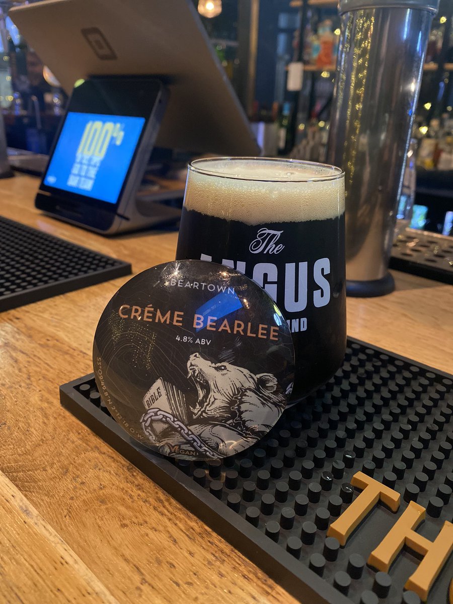 theangusliv's tweet image. New Beers Alert! First it’s Creme Bearlee by @BeartownBrewery 
Roasty notes from dark malts partnered with the sweetness of molasses and vanilla make this the perfect entry level stout.

@LiverpoolCAMRA @LivBeerCo 
#Liverpool #camra #LiverpoolCAMRA #tryanuary #beer #WeAreTheAngus