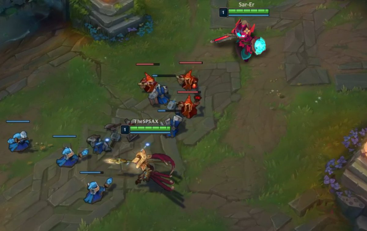 spaxies's tweet image. he can finish a wave in one attack #LeagueOfLegends #spiralknights