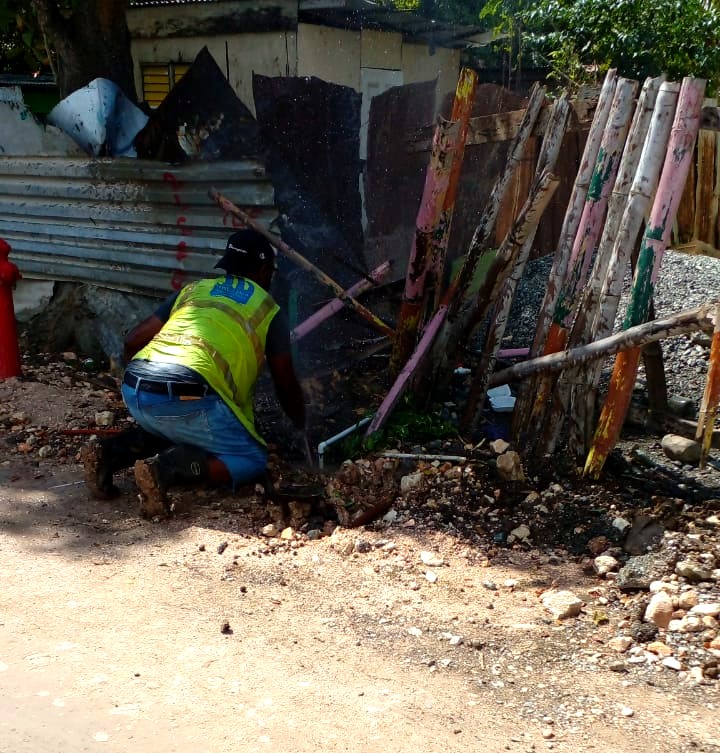NWCjam's tweet image. #DisconnectionDrive continued today in  Cottage Pen-St. Thomas . The team removed several illegal supplies from the network. Residents have been engaged and advised to settle outstanding balances and to #regularize. #GetLegallyConnected today!
