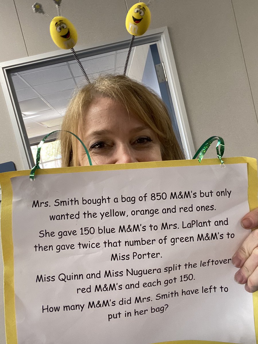 SteacherTr's tweet photo. Math fun on the 100th day of school 😁 https://t.co/oeZ2trP55w