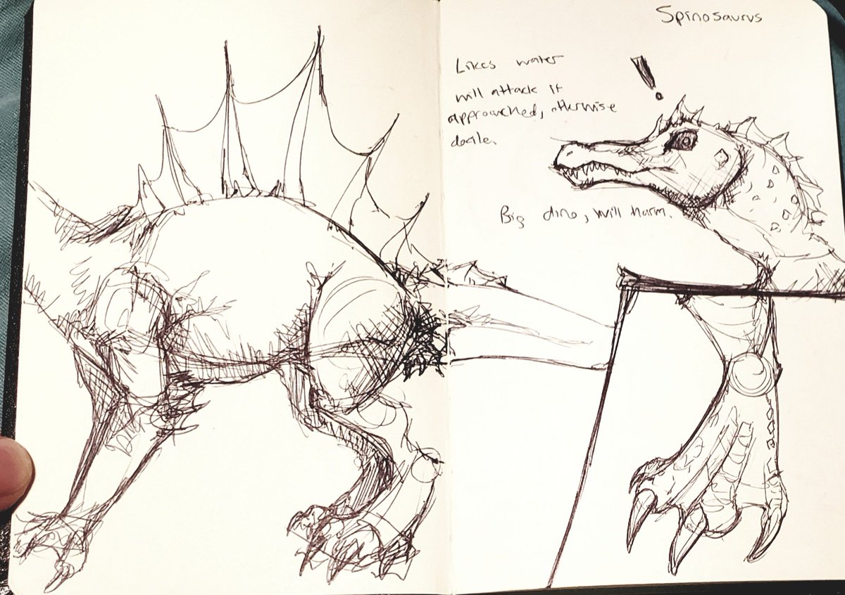 LandonArtStudio's tweet photo. Some sketches ive been doing in my pocket sketchbook while playing Ark Survival Evolved. I found its really fun to go around and document the flora and fauna I run into.

#ARKSurvivalEvolved #Sketching https://t.co/rIgpqfWi4y