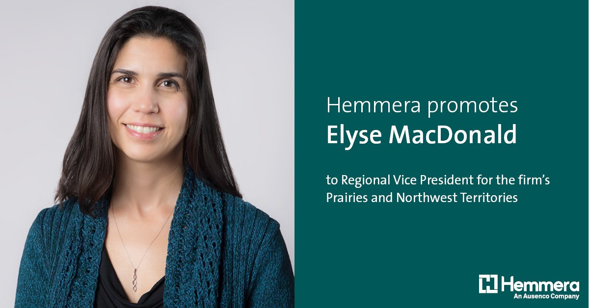 We're thrilled to share the promotion of Elyse MacDonald to Regional VP of our newly expanded Prairies and Northwest Territories region. Please join us in congratulating Elyse and find out more about her new role here: bit.ly/3HIg8Qx. #TheHemmeraWay #FindABetterWay