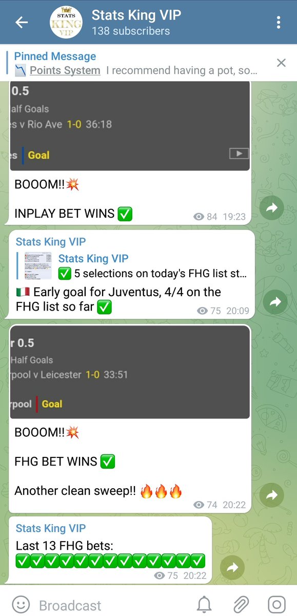 TheStatsKing's tweet photo. WOW, WHAT A DAY !🔥🔥
EVERY SINGLE BET WINS !! ✅

✅ 2/1 BET BUILDER
✅ 5/5 FIRST HALF GOAL LIST
✅ EVENS DOUBLE
✅ 1/1 INPLAYS

Clean sweep tonight, 8 BETS, 8 WINNERS ,an unbelievable day! 🔥 Massive weekend of football coming, here's the link to join 👇
https://t.co/lsAeV5TQXc https://t.co/339mizRjnE