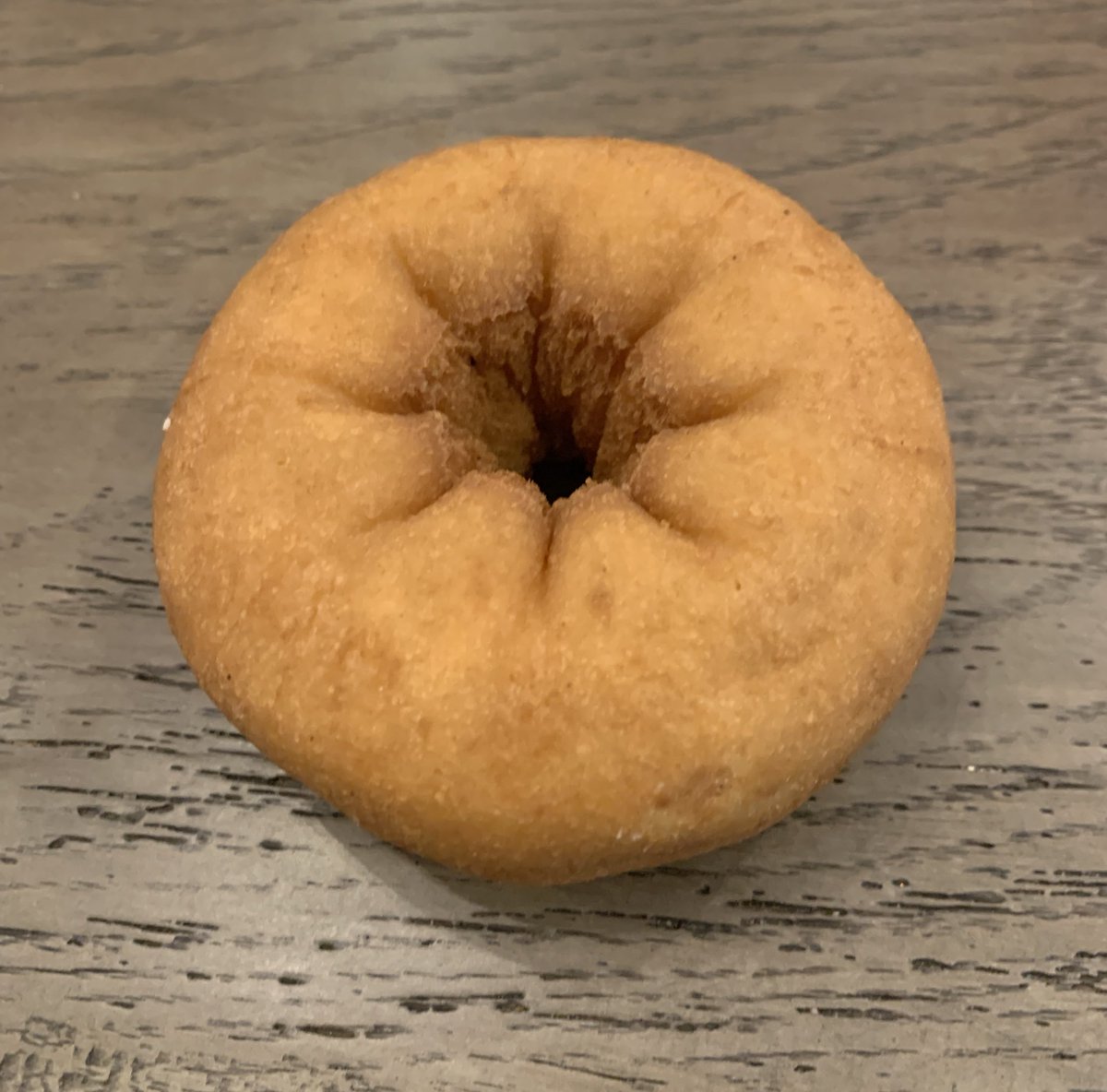 JoeJCurry's tweet photo. @dunkindonuts Ordered a medium latte today and the cup was 1/2 empty (or 1/2 full depending on your optimism). Asked for an old fashioned donut &amp; the store bagged a plain cake donut. So, not doing so great on coffee or donuts. https://t.co/WJJWZj0O9C