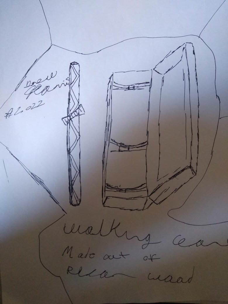 ArtistsHarris's tweet photo. "Ink pen drawing! , " it's  came inside  my head   about  that's  walking cane  made out of pecan wood  I am   sale for            $ 49 .00 in us   ," I hope so some one like this right now every one and also have a great day and very  nice day to you  every  one ? https://t.co/5PeK804tMJ
