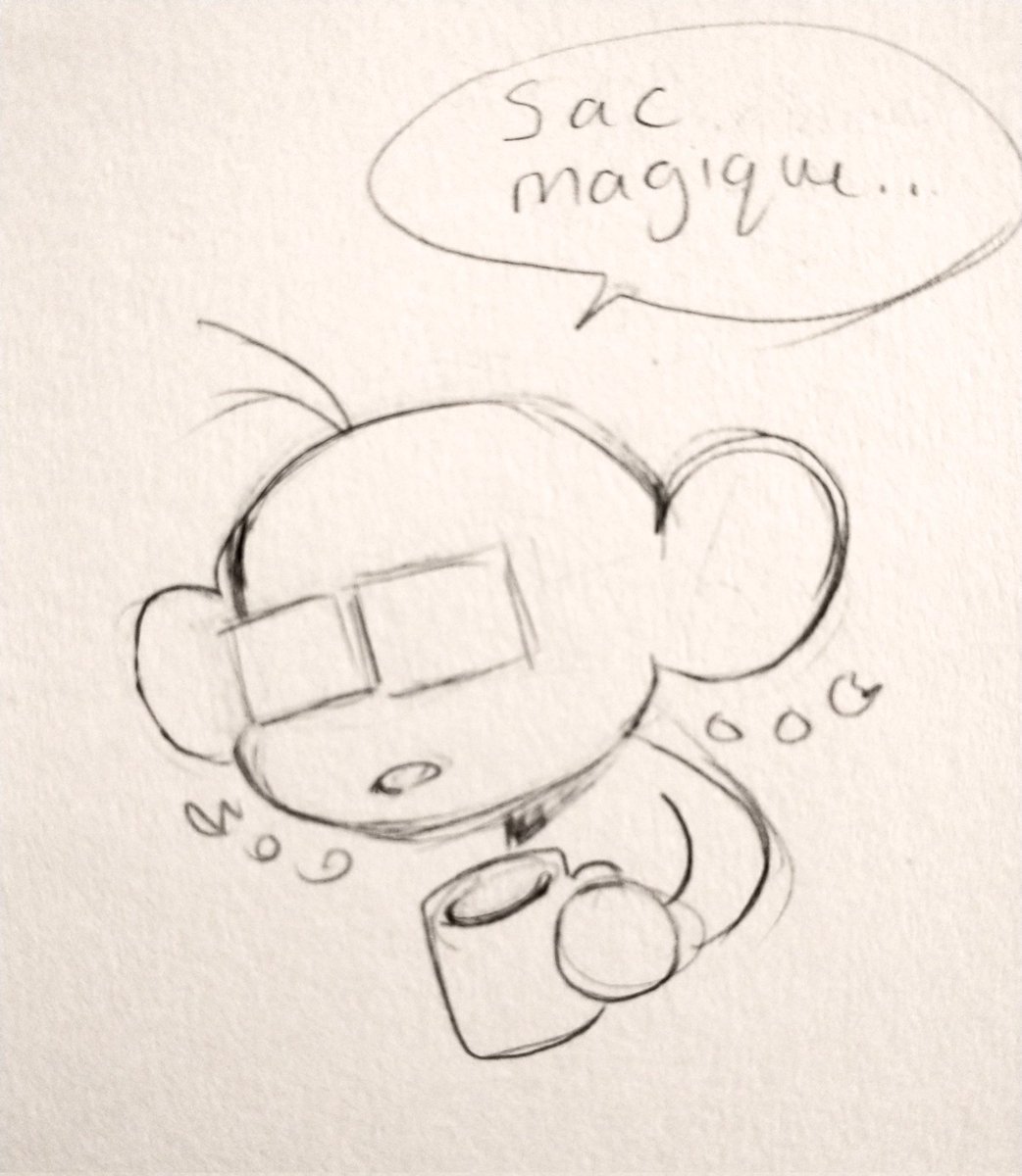 spookdoodles's tweet photo. woke up with the Tots TV theme in my head the other day but only the bit where Tilly says "sac magique" and now it's ingrained itself in my head and I keep muttering it to myself https://t.co/mSQFvv691R