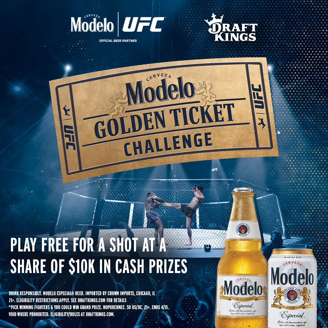 Ufc Compete For Free In The Modelo Golden Ticket Challenge Ufc271 Edition For A Shot At A Share Of 10 000 In Cash Prizes Play For Free Now At T Co 4pormin9ju T Co Bs4hsgdpwl