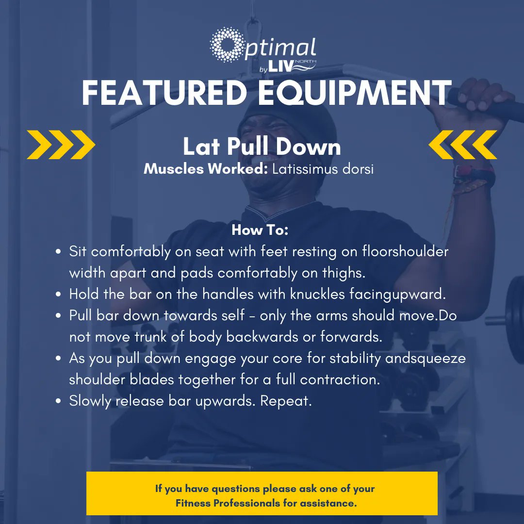 Make sure you master each exercise you do and maximize all the equipment you have available with your membership.