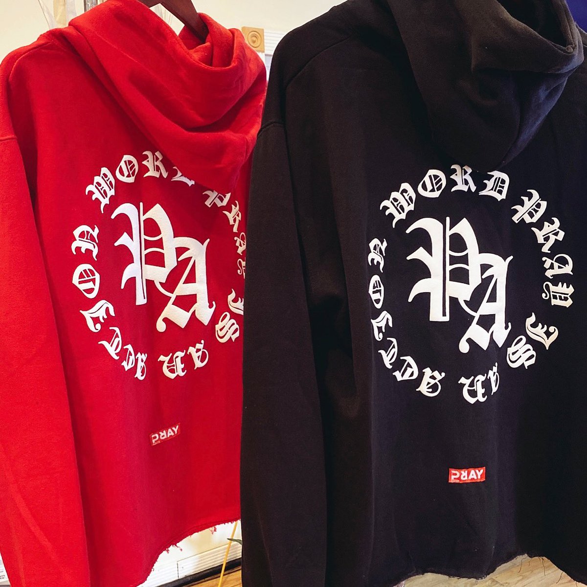 theprayapparel's tweet photo. Red Distressed @theprayapparel hoodie available now !! https://t.co/lsiJEZ7b6Q