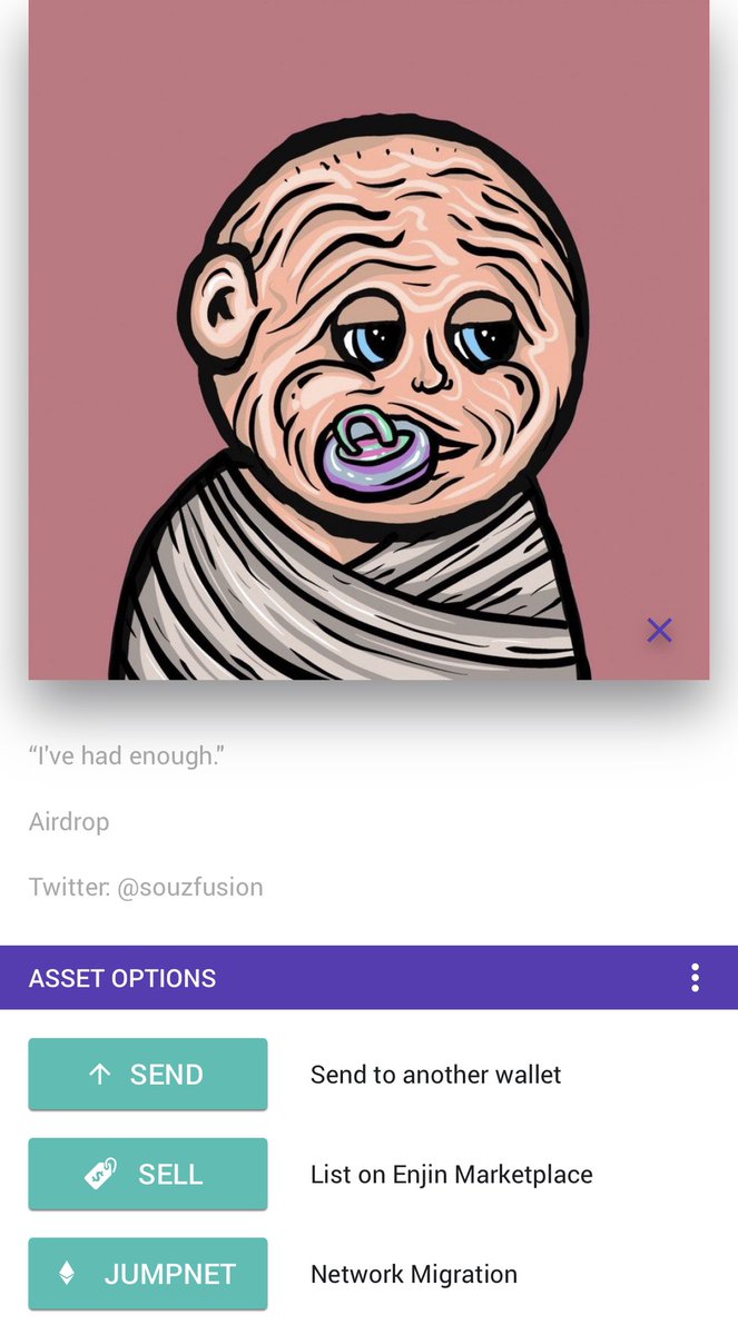 benzo_fever13's tweet photo. And just like that, the journey has begun⏳🚀💎 Big S/O to @souzfusion for this😖👶 #GrumpyBaby #NFT #FOLLOW ➡️ @souzfusion ⬅️ for more cool #NFTart &amp; be part of this #NFTCommumity‼️ Can’t wait for more #GrumpyFaces #NFTs &amp; much more art from @souzfusion #NFTcollection ⚡️♥️🎨📈 https://t.co/DSsXWImnY3
