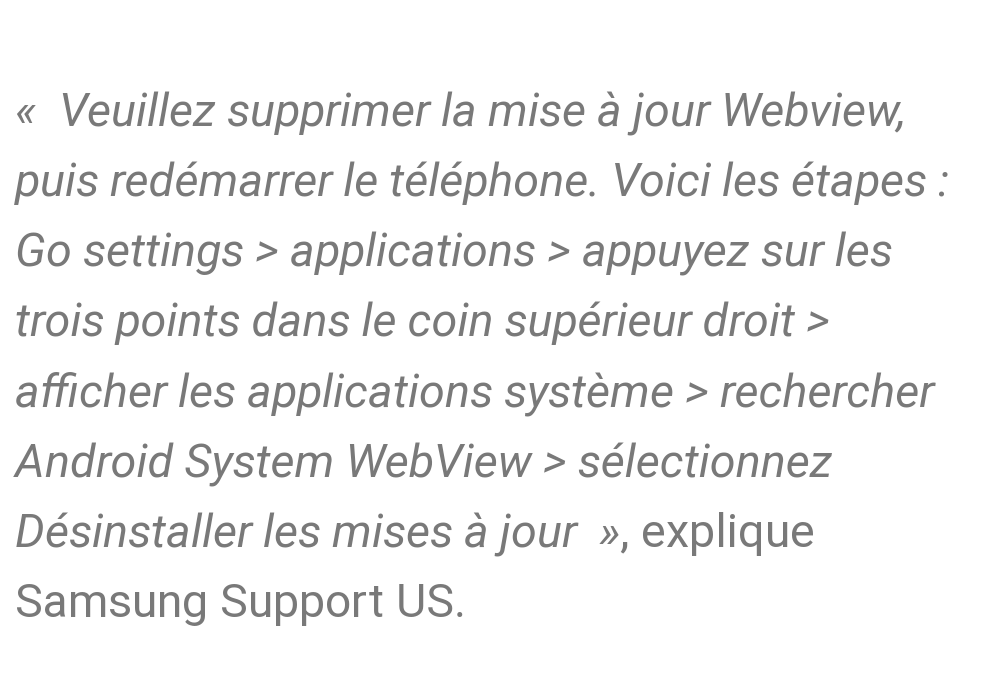 SekaPsyka's tweet photo. @GunnerPhenix @SofianLeGEEK Oui ça vien sûrement de Android Web view ou de l'application Gear Vr ou un truc comme ça sur les Samsung. Ça peut aussi venir de Google Chrome essais de suivre cette manip, tu fait la même avec Chrome et ensuite redémarre ton tel https://t.co/xgs4Jkp0Iv