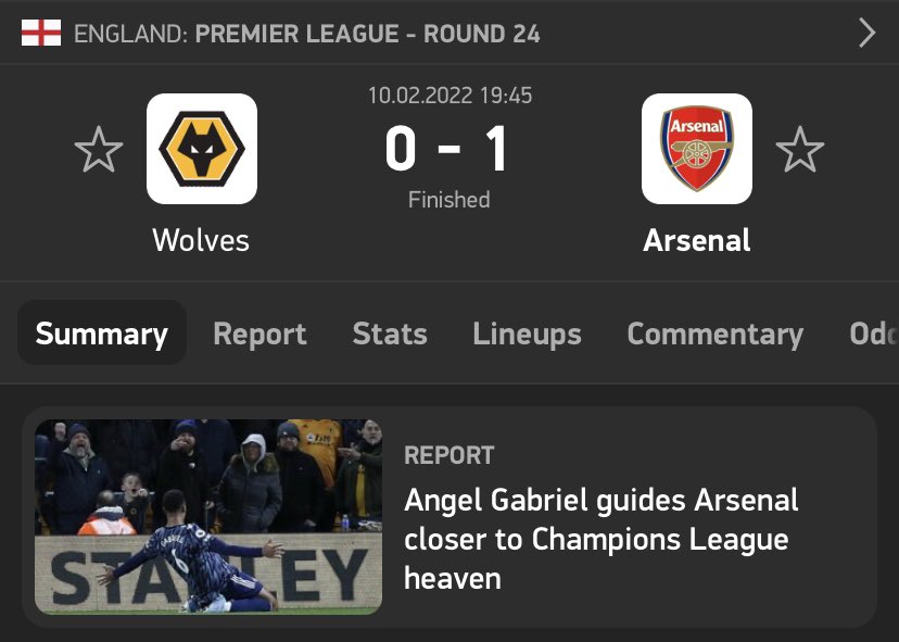 FlashScoreHeads's tweet image. Arsenal with their divine saviour tonight #WOLARS