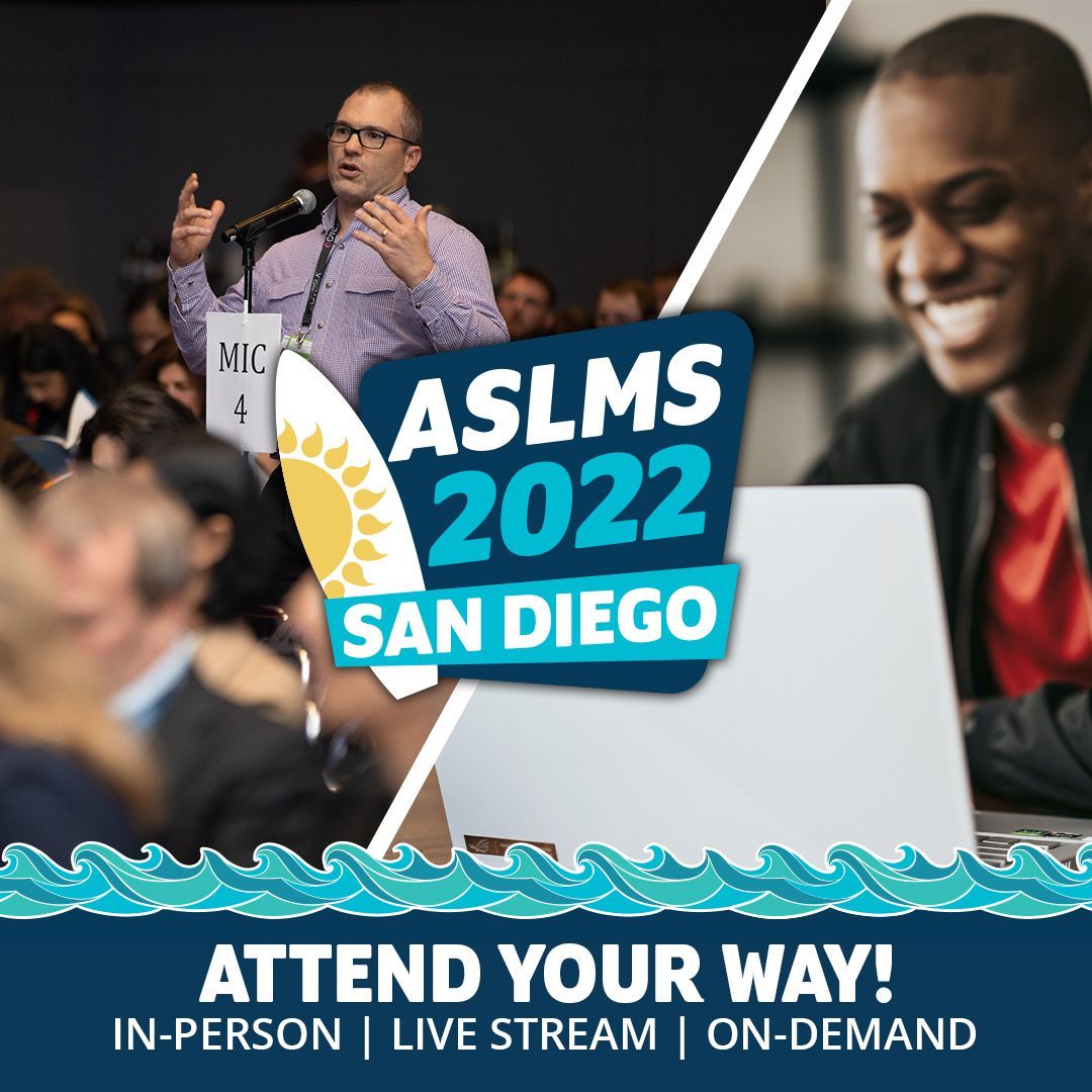 ASLMS 2022 will return to its popular in-person format in San Diego, California, but if you can't make it, virtual activities are available. Live-streaming of many of the sessions will be available during the conference and on-demand recordings will be… dlvr.it/SJm6NC