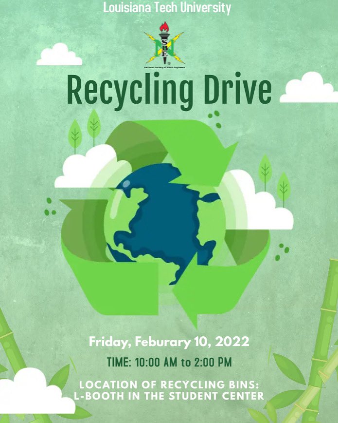 We are having our recycling drive TOMORROW ❕♻️ We are accepting paper, plastic bottles, cardboard, plastic bags, and aluminum cans!