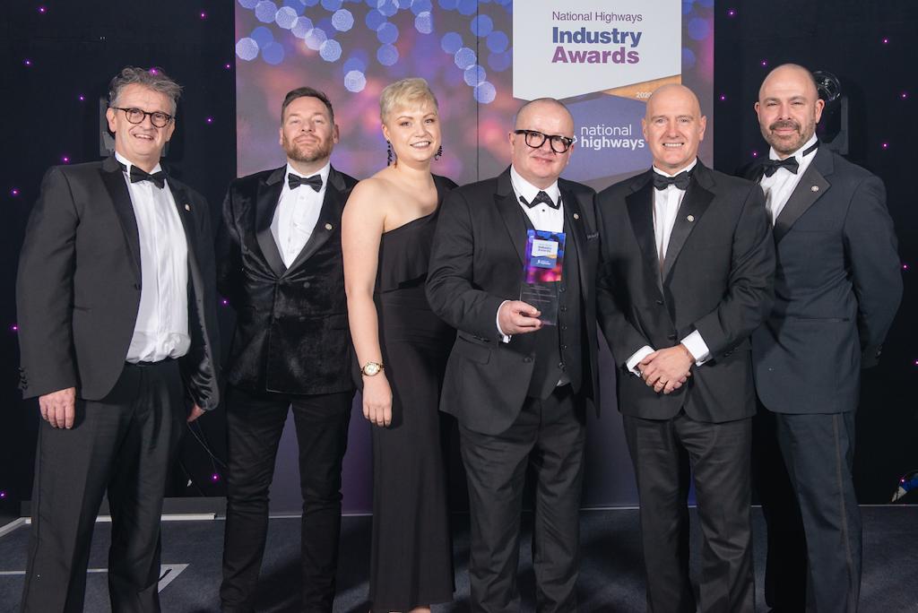 NationalHways's tweet photo. Excellence in safety learning culture: this award goes to StopThink! Training - Transformational Change by @OsborneNews. #NationalHighwaysIndustryAwards https://t.co/1XsDbUp0bS