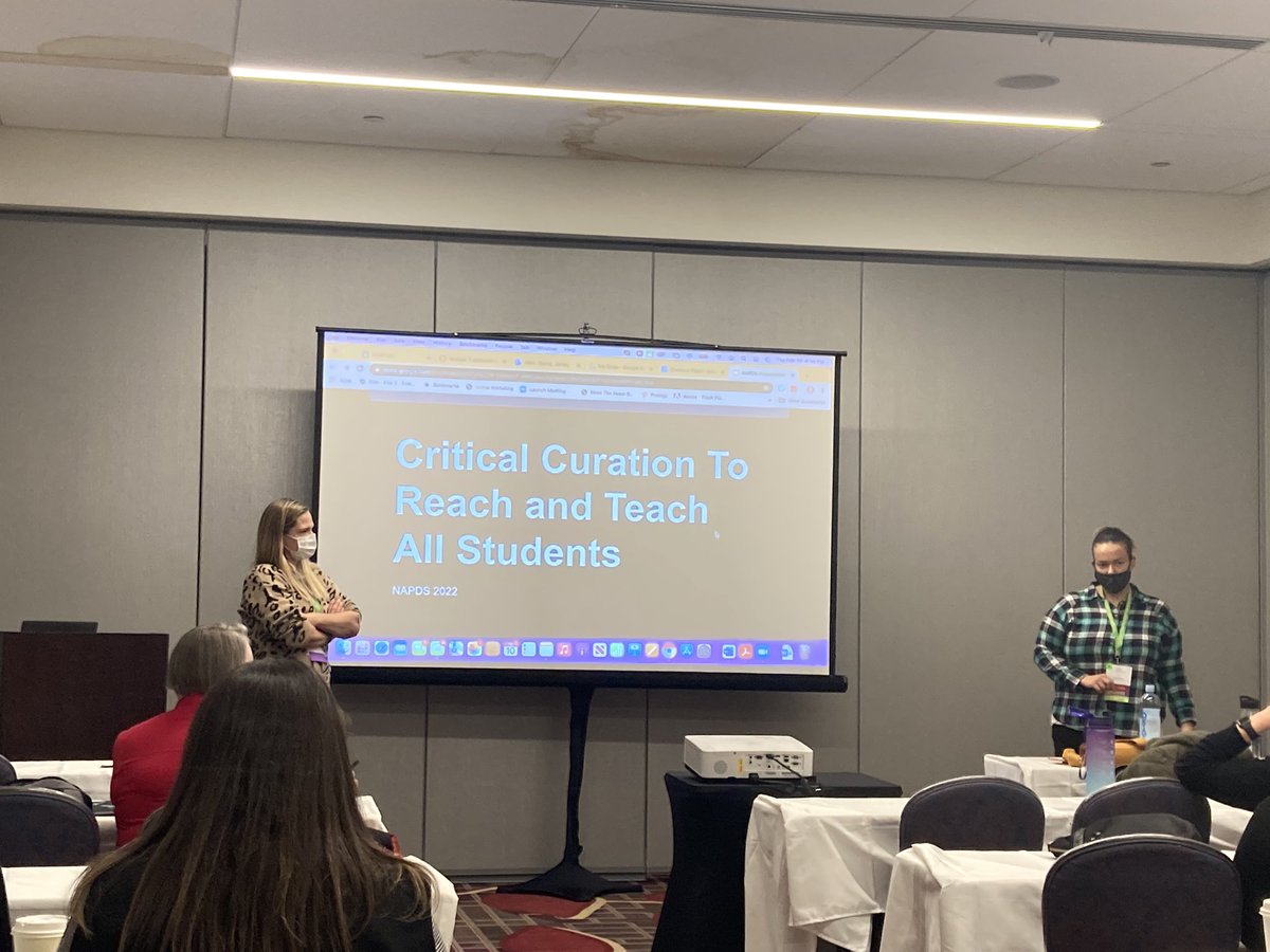 dhopster's tweet photo. Excited to watch our UNF faculty and students share and discuss the benefits of curation. SWOOP. #NAPDS2022 @UNFCOEHS https://t.co/W52bW7s90b