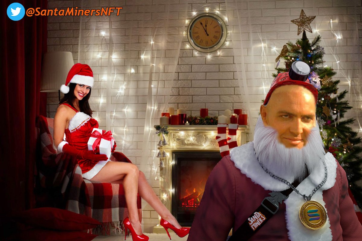 El_Protta's tweet photo. @SantaMinersNFT Después de un día de mucho trabajo, Santa llega cansado a su casa donde lo espera "la señora Santa" con un muy buen regalo 😏 https://t.co/16Gxdbci0R