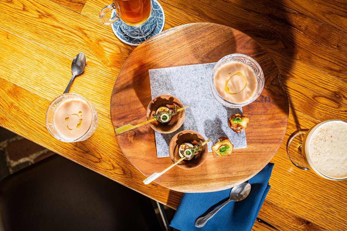 First impressions are all about first bites accompanied by delicious cocktails by the hearth!
TheDabney.com