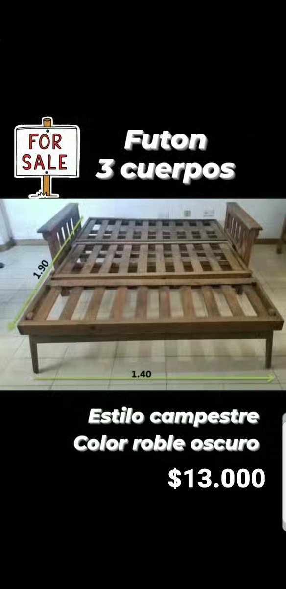 vanessa_chincha's tweet photo. #parana #venta #enventa 
Futon de 3 cuerpos estilo campestre: sofá + relax + cama.

Medidas de cama: matrimonial. https://t.co/JHkIOrtQpM