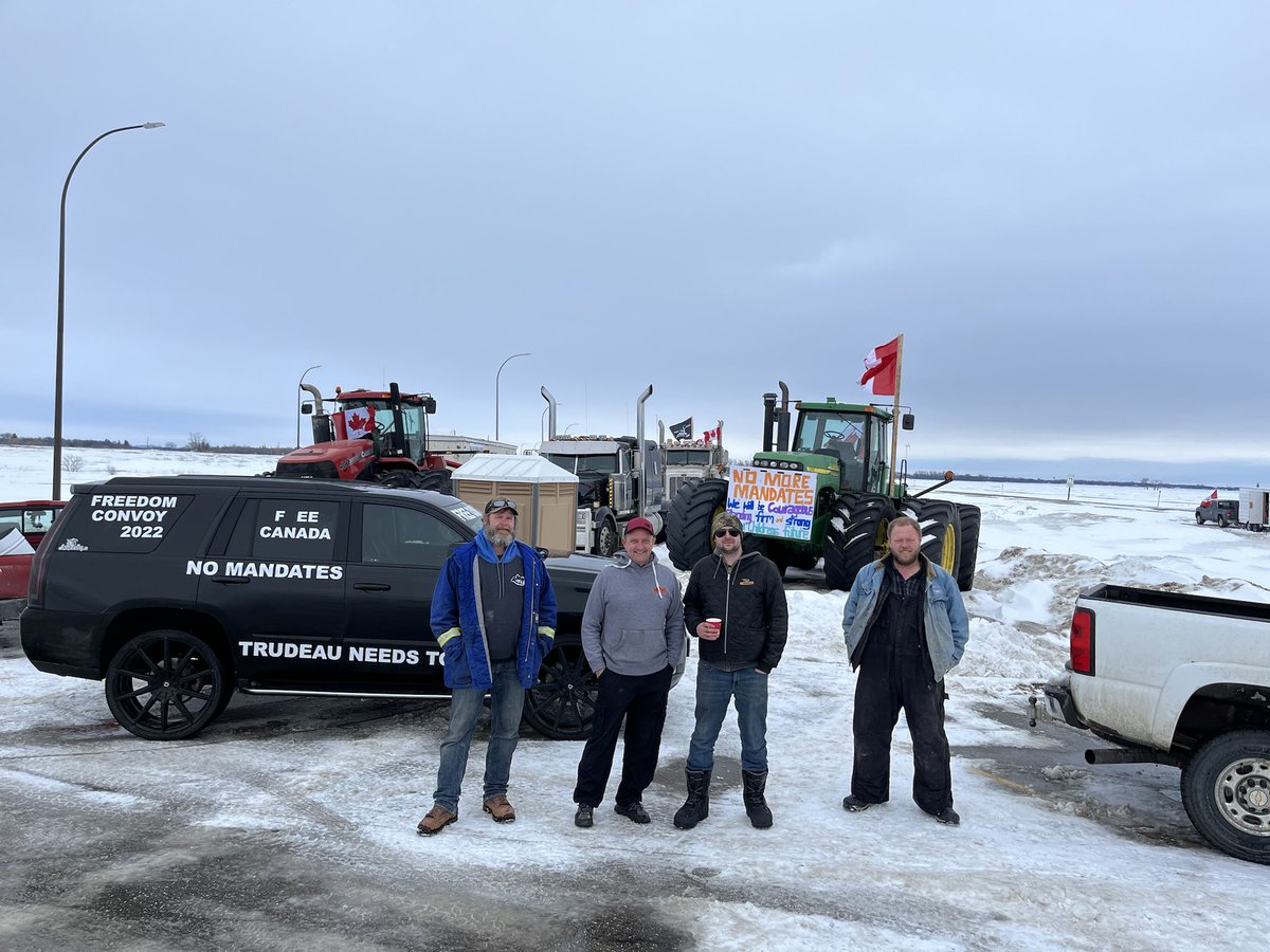 I want to thank the members of the #EmersonConvoy2022 for the open discussion on the importance of livestock movement through the Emerson Port of Entry. As promised, our livestock has moved thru the border uninterrupted. It is time for our CDN Gov to step up and open our country!