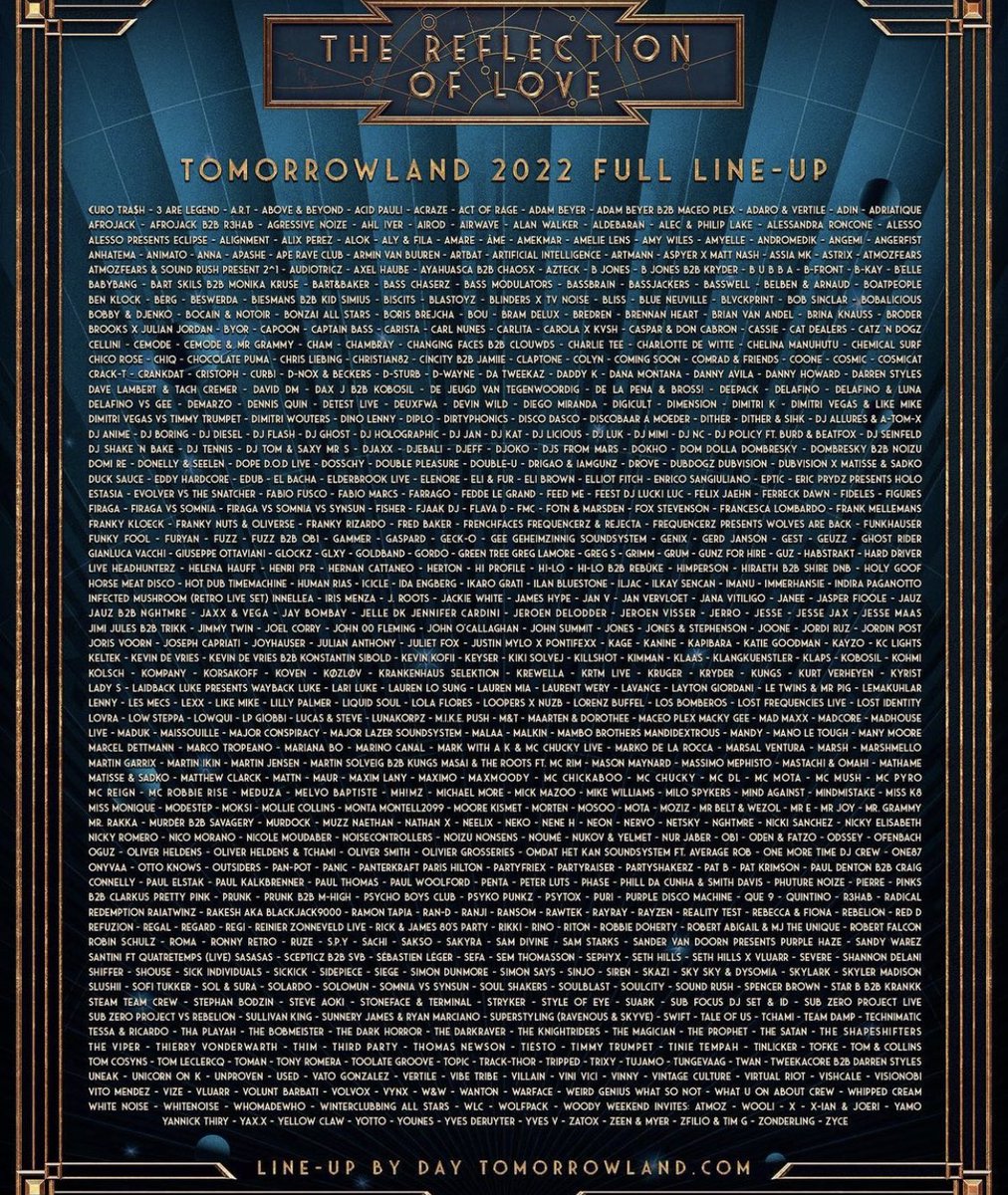 ALVYNOfficial's tweet photo. THANK YOU TOMORROWLAND 2022 🤩😱🙏 https://t.co/Ys99TyrkiJ