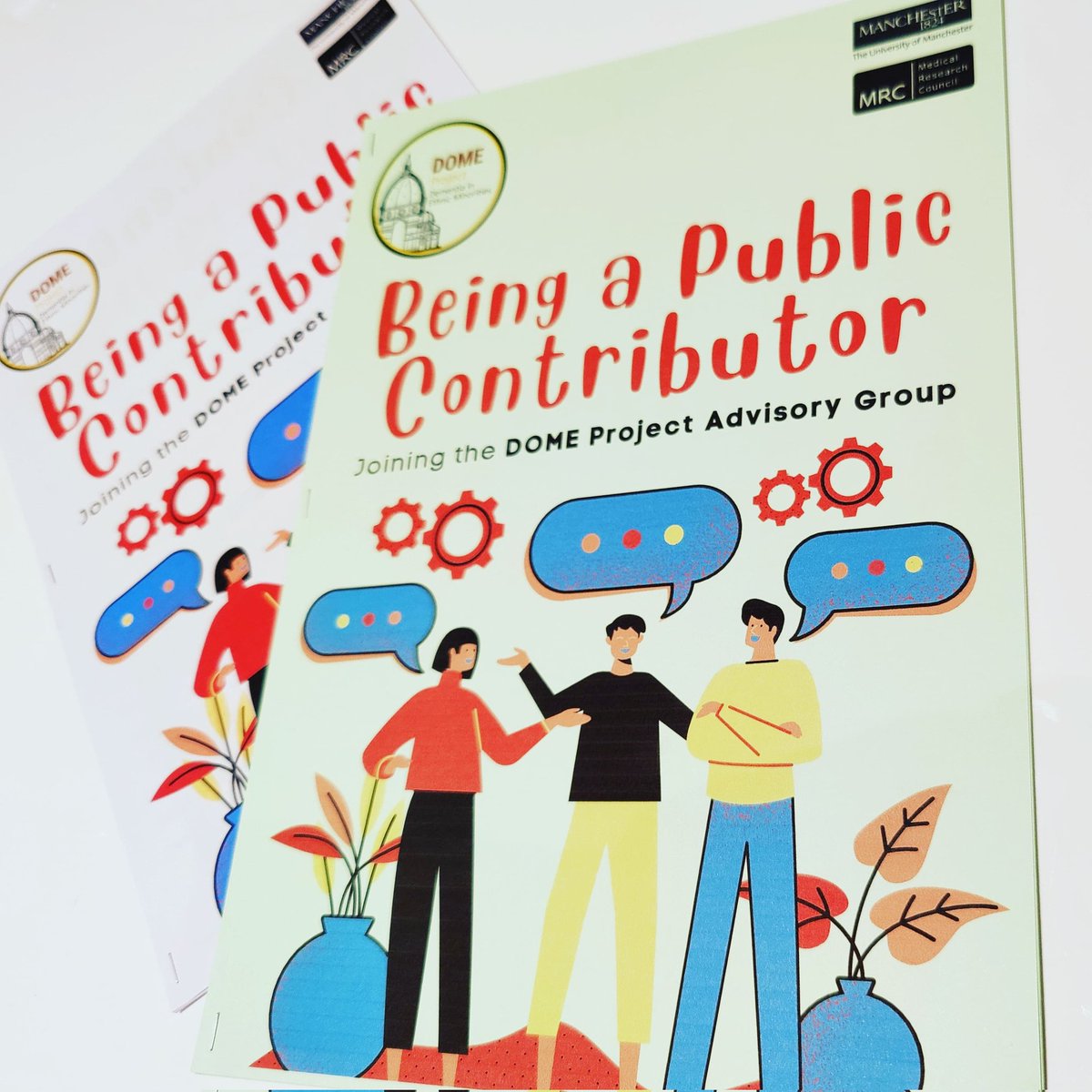thealmostpsych's tweet photo. I love that @FBMH_UoM has a guide on #publicinvolvement &amp; it inspired me to create one suited for #DOMEProject

I work w/ older people, some w/ #dementia, so I aimed for big font, less text,lay speak &amp; green print option for easy reading

#DOMEProjectAdvisoryGroup #demchat #PPI https://t.co/P4C7enxptq