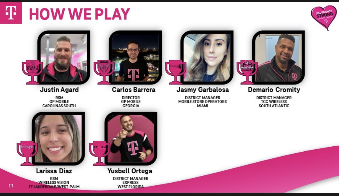 Couldn’t be more proud to represent 2 amazing brands and being recognized for simply playing to win! I rock the Magenta but I bleed the blue! Thank you both for the recognition! @TPRNaples @EddiePryor7 @ExpStores @stevebitto @kfsiller @RyanWarnerEXP