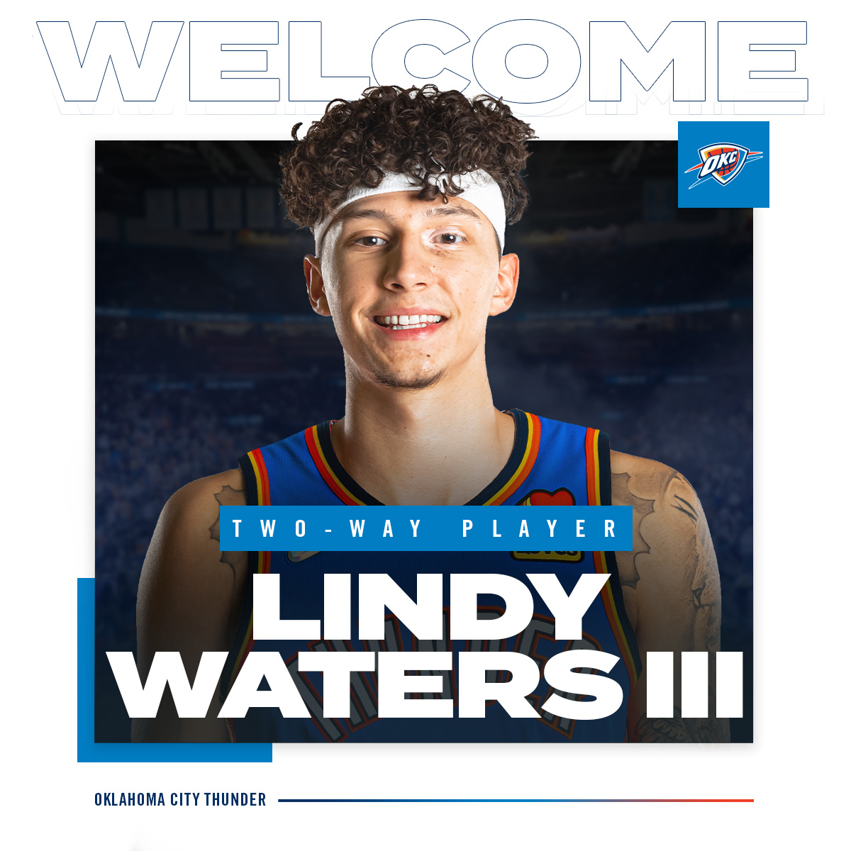 okcthunder's tweet image. Welcome to the Thunder, @LindyWatersIII! 

@OKCBlue ↔ #ThunderUp