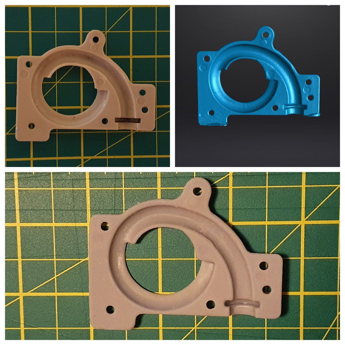 Solent3DPrint's tweet photo. Top left original part, top right 3D scan and bottom is 3D printed. Drop us a DM if you need any 3D scanning and printing.
#3dscanning #3dprint #3ddesign #3dprinted #3d https://t.co/t6LJbWve9g