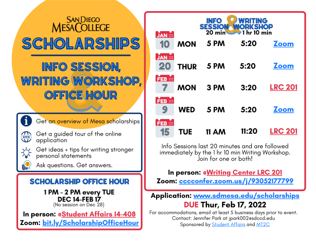 There's still time to apply to Scholarships!!
Applications close on Thursday Feb 17th, don't miss out!

If you need help or want more info on which Scholarships to apply for there will be one more info session on Feb 15th🎉
