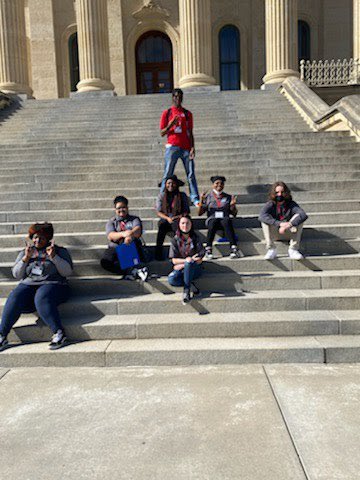 A sharp looking crew from Shawnee Mission West HS  <a href="/The_SMW_Life/">Shawnee Mission West</a> #SMSD #JAGKDayatCapitol22 #JAGKsuccess #JAGadvantage