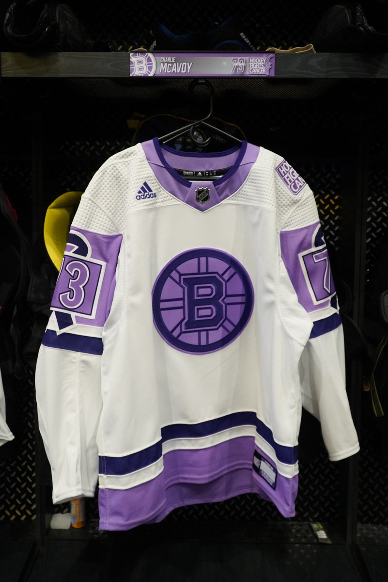 NHLBruins's tweet photo. 💜💜💜 https://t.co/EcFE2eRH2l