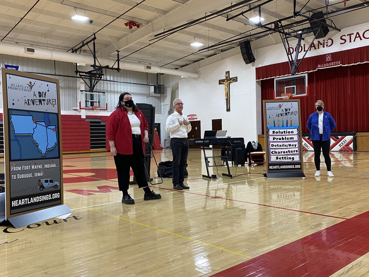 Maestronance's tweet photo. Having a great time in Dubuque with @heartlandsings vocal artists Cassandra Stith and Seth Allen. We are working with nearly 3000 elementary students, and presenting a concert at the Dubuque Museum of Art. Thanks Dubuque Arts Council and @DubuqueArt #aDIYAdventure https://t.co/yuWshBy4nT