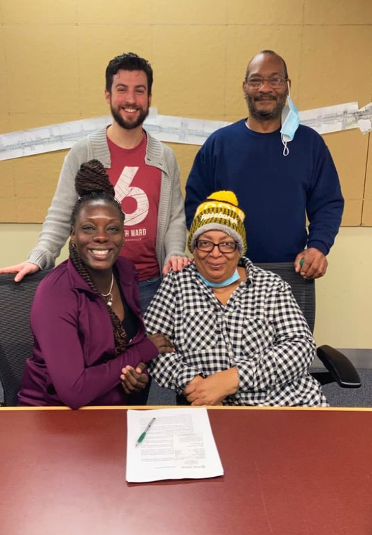 Help us welcome new homeowners to the CBCLT! @LvilleUnited + @lvpgh connected us w/Bernetta & Jeffrey, community members dealing with a subprime mortgage lender, who now own their home free + clear using our flexible Buyer Initiated program to pay off their mortgage balance!