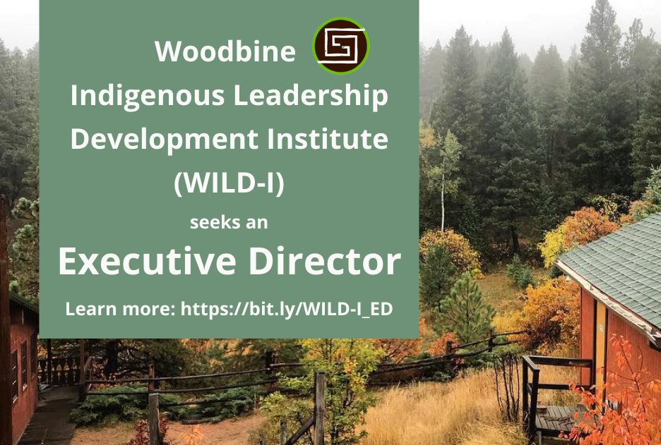 JVAs411's tweet photo. Woodbine Indigenous Leadership Development Institute is seeking an executive director! Located on 61 acres outside Sedalia, Colo., WILD-I is looking for a bold leader as it transforms from established for-profit to thriving nonprofit. Learn more &amp; apply: https://t.co/ErLq6OwqTl https://t.co/llHqb1a9Pp