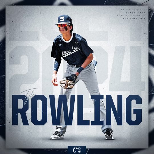 rowling_tyler's tweet photo. I am very excited & honored to announce my commitment to play baseball at Penn State University! I would like to thank all my coaches, teammates, friends & especially my family for all of their constant support. #WeAre๐๐ค๐ฆ @16RobCooper @seaner_moore @PitchTOpitch23 @CoachBurke5 https://t.co/HQHoh2ZOvN