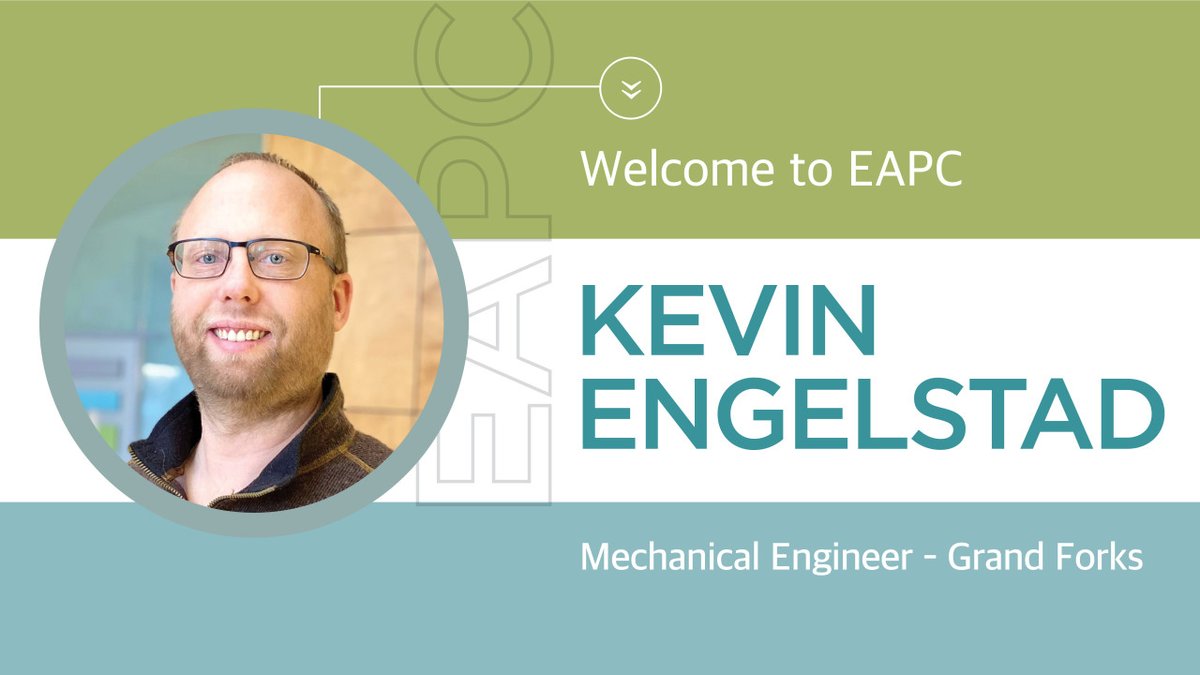 "I am extremely excited for the opportunity to work with the EAPC and the challenges it brings!" -- Kevin Engelstad. 
#EAPCdesign #newhire #industrialdesign #mechanicalengineer #mechanicalengineering #engineer #mechanicaldesign #gfiscooler #grandforks