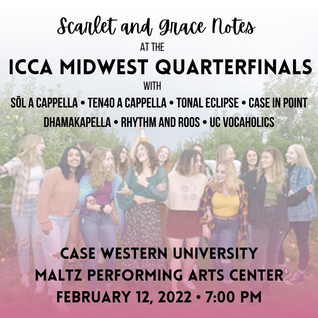 Order tickets to ICCA’s at the link in our bio!! 🤩🎶