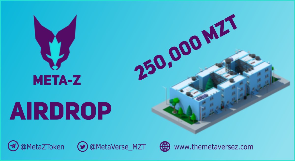 MetaVerse_MZT's tweet photo. Airdrop details : 
Follow the referral Airdrop bot : @MetaZReferralbot
🕵🏻‍♂️ Airdrop: Meta Z Token 
💲 Reward: 250,000 MZT
⏳ Distribution: every 2 weeks
📰 End Date: 30 march, 2022
Website:https://t.co/JZFhUWiqfE
🟠 Start the Airdrop Bot: @MetaZReferralbot
#Airdrop #P2E #Metaverse https://t.co/0ncaVACXTF