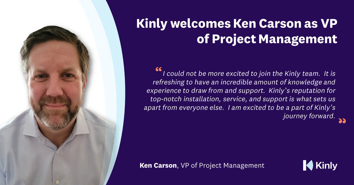 Special welcome to Ken Carson who has recently joined Kinly as our new VP of Project Management for the Americas!  Ken joins Kinly as an experienced business leader with 25 years in IT and service delivery. Excited to have you on the team Ken! @wearekinly
