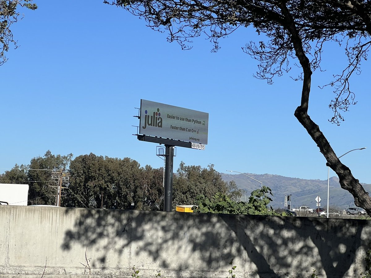On the way back from the office today, almost got into a car accident when I saw this, I had to pull off and take a picture. 🤯

Am I being pranked? #JuliaLang