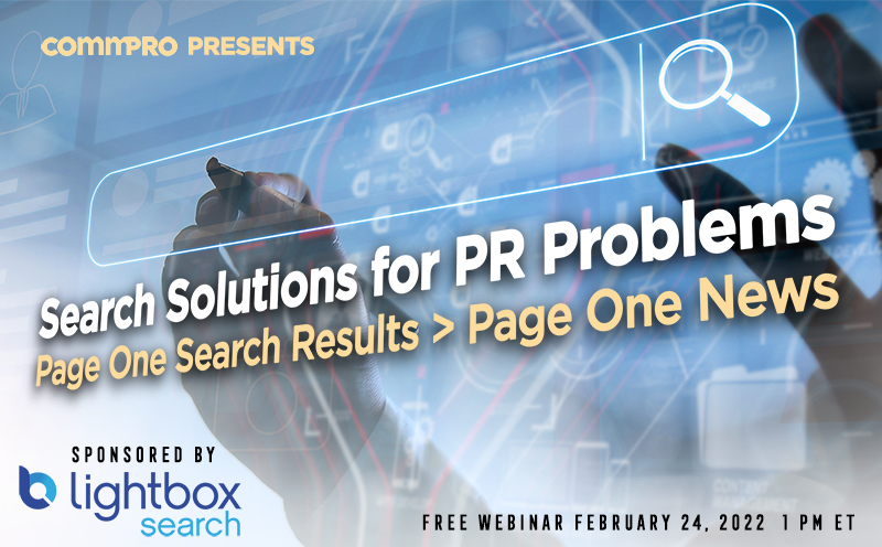 LightboxSearch's tweet photo. Join us and a panel of industry experts as we discuss how modern PR and communications cross the intersection of SEO, SEM, content creation and earned media. Register here: https://t.co/2Ne0bEi7mu https://t.co/lUdDnA9Z2X