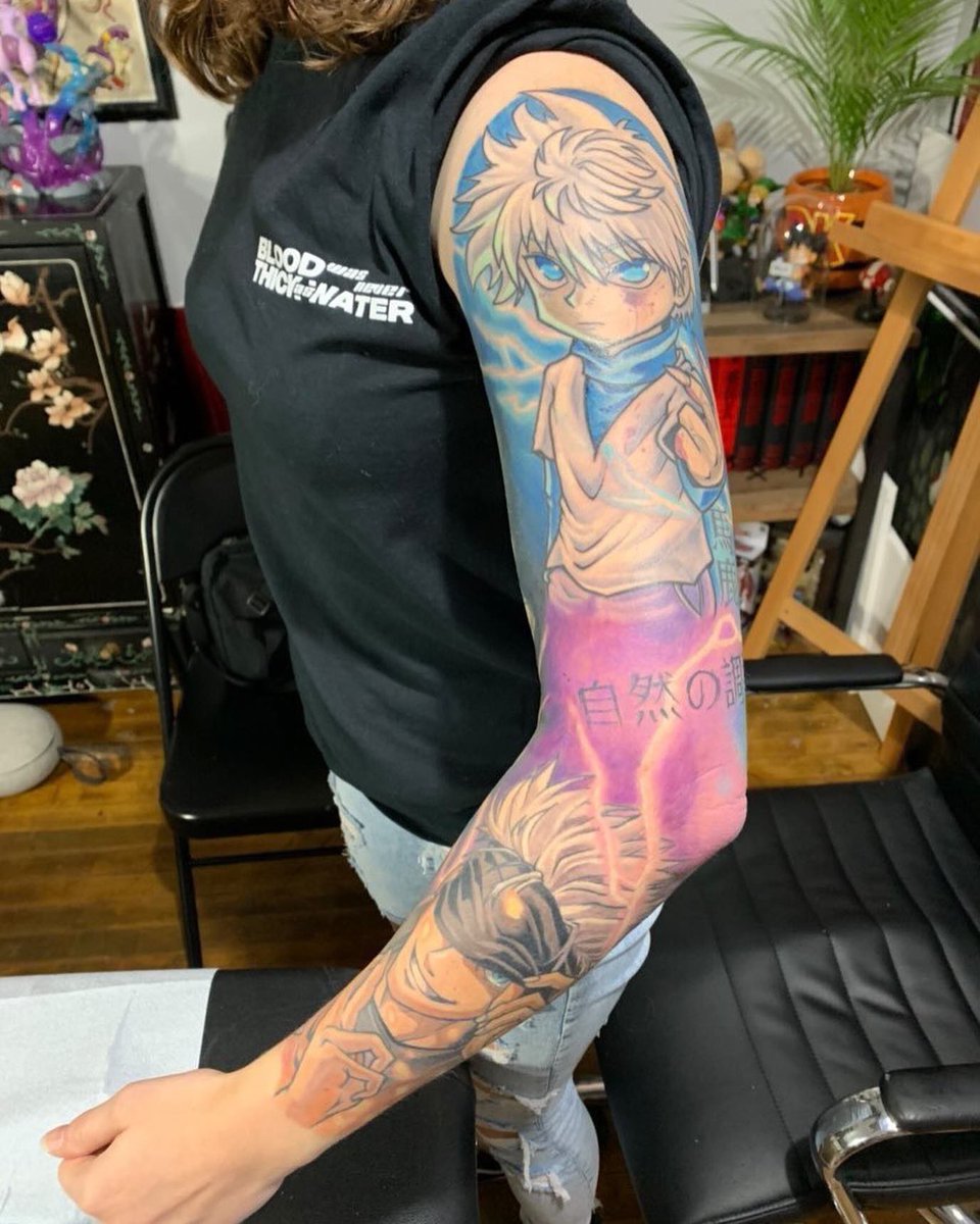 animegannn's tweet photo. New tattoo updates 🥰🥰

#animetattoo #neotraditionaltattoo #tattoos https://t.co/NjQDBVK51C