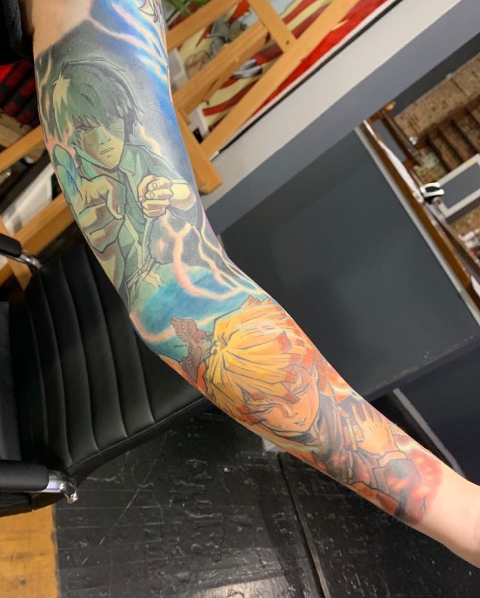 animegannn's tweet photo. New tattoo updates 🥰🥰

#animetattoo #neotraditionaltattoo #tattoos https://t.co/NjQDBVK51C