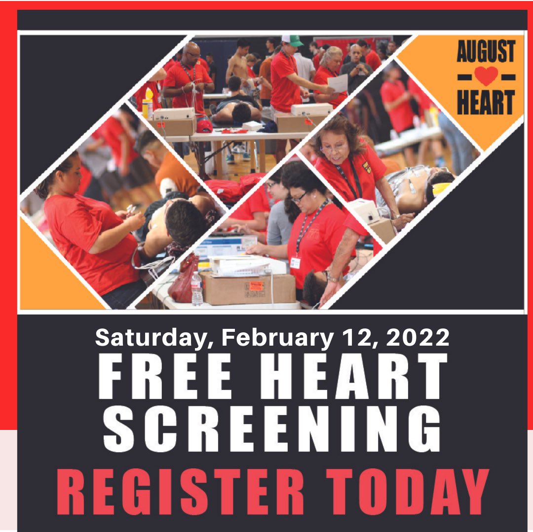 Free Heart Health Screening for Teens
Saturday, February 12, 10am
TriPoint Event Center, 3233 N St. Mary's Street

bit.ly/Freeheartscree…