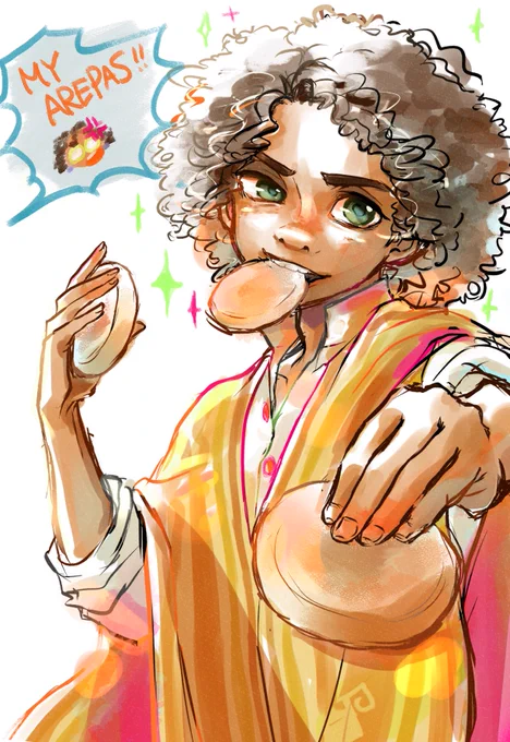 😋🍽♥️
#Encanto #camilomadrigal 
#ふなのりおえかき 