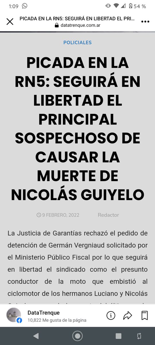No hay palabras para tanto dolor,donde quieras que estés Nico,deceo con toda mi Alma y mi corazón que hayas encontrado La Paz y que puedas perdonar,te conocimos y sabemos el valor que tenía tu corazón,mientras tengamos memoria yó y mi familia nunca te bamos a olvidar,NICO GUIYELO