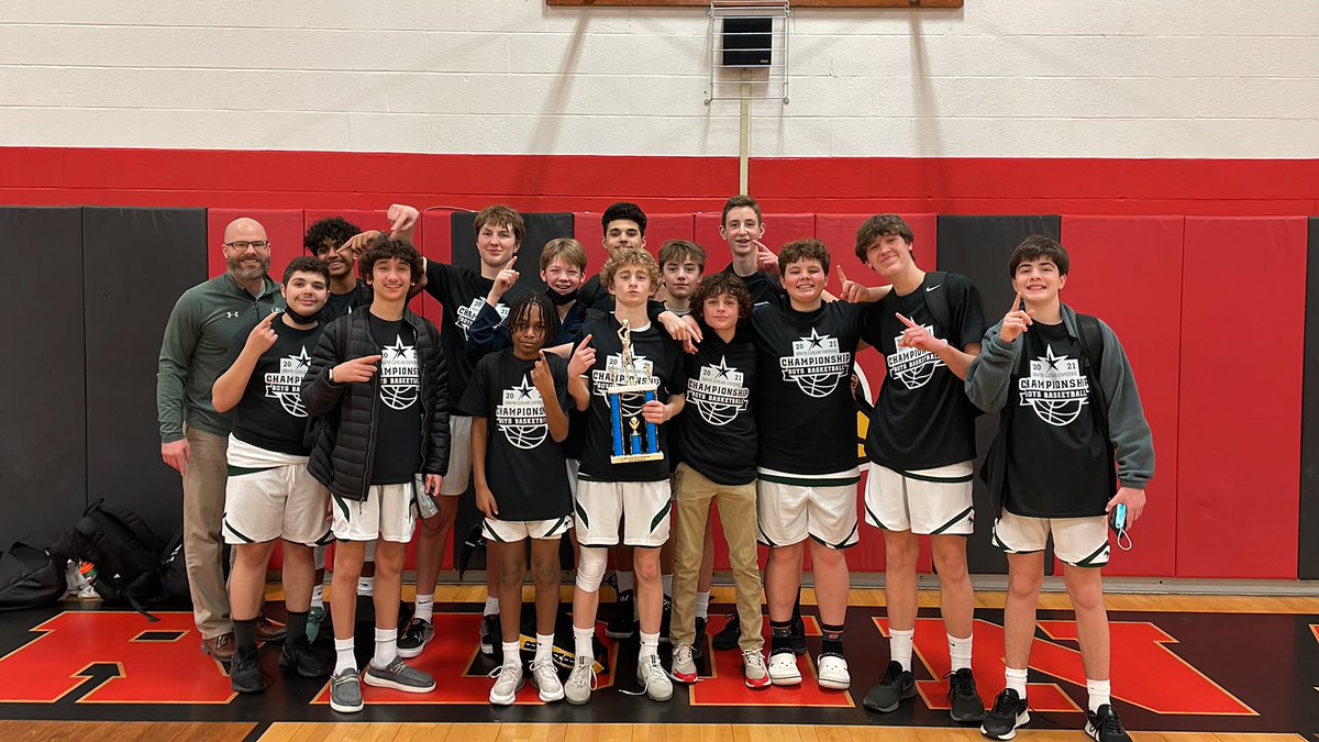 Your 2021 8th grade boys basketball GCC champs. Strongsville Mustangs.